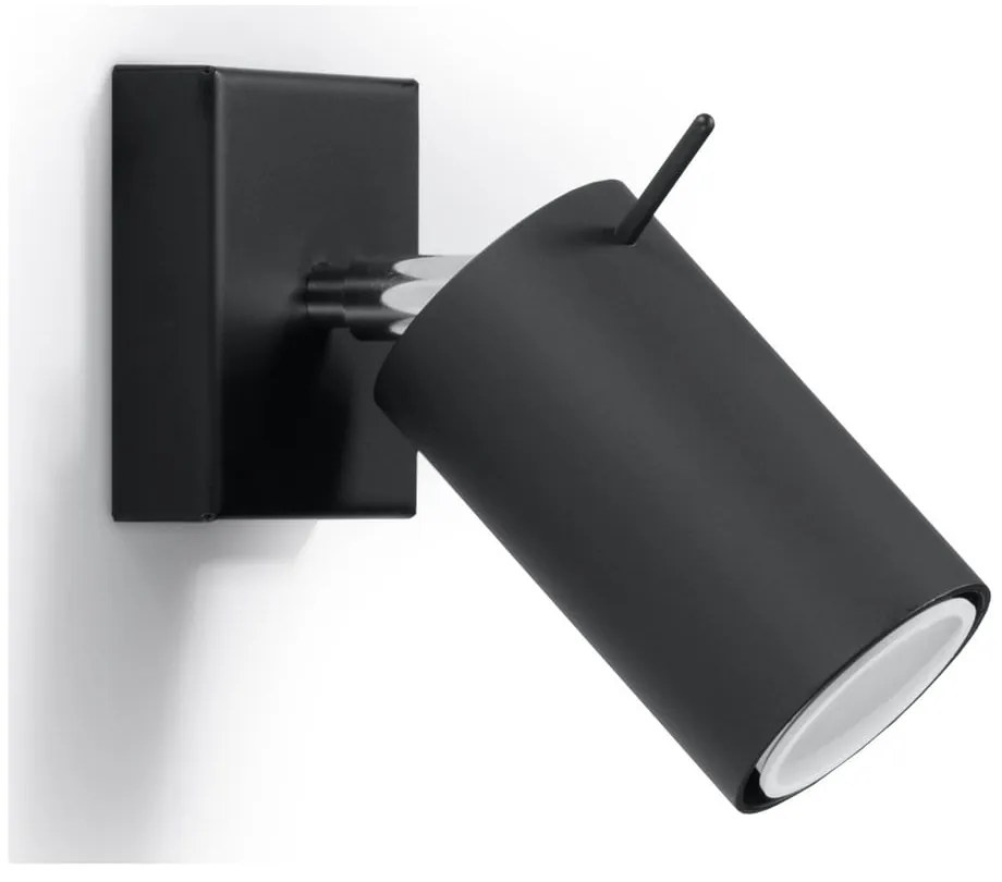 Faretto nero 8x10 cm Etna – Sollux