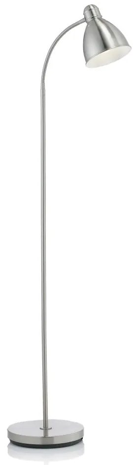 Lampada da terra argentata con paralume in metallo (altezza totale 145 cm) Nitta – Markslöjd