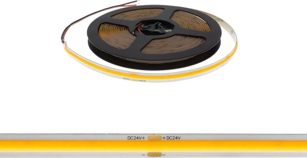 Striscia LED COB 8W/m 24VDC IP20 5m Professional Colore Bianco Freddo 5.700K