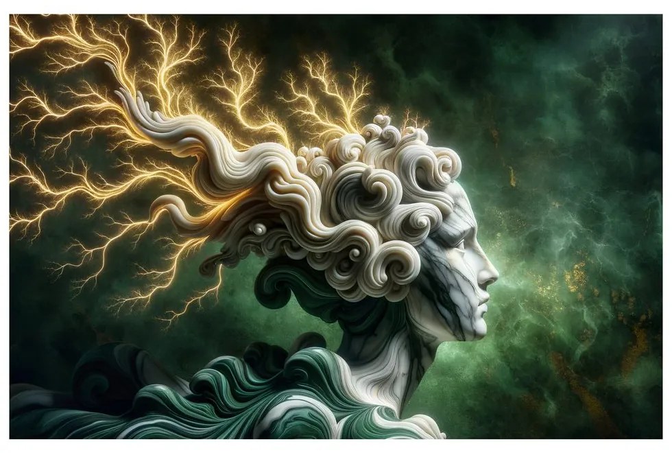 Quadro su tela – Dea della tempesta con forza elettrizzante