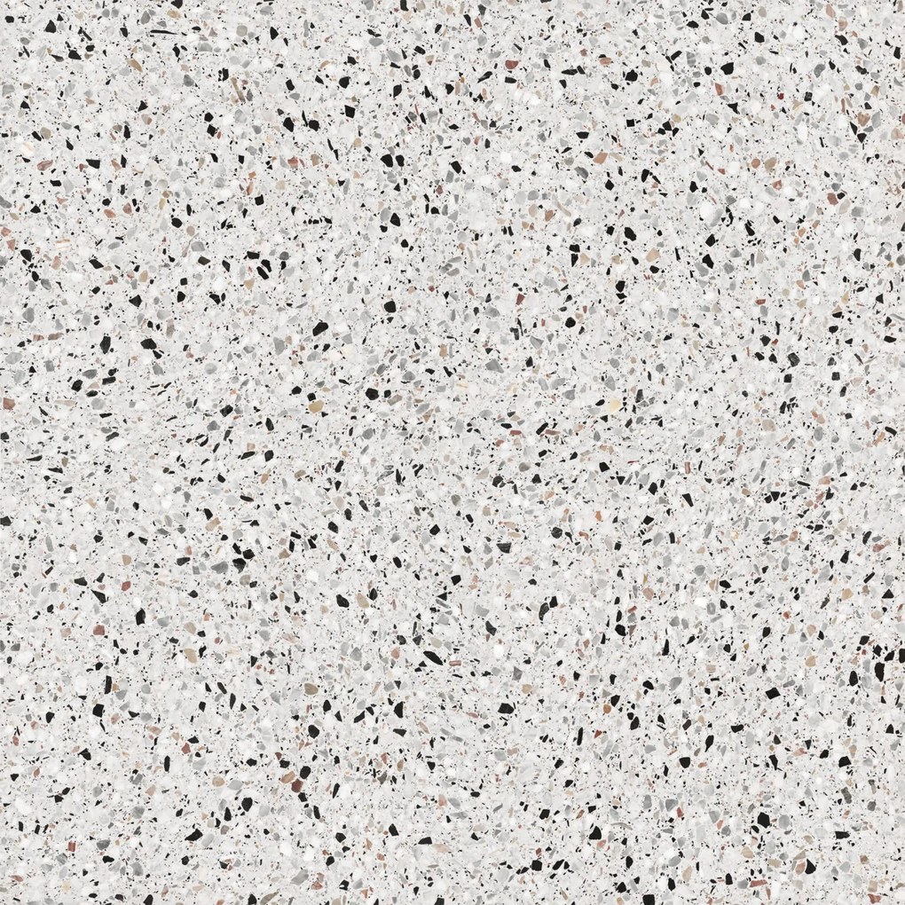 Gres Porcellanato Effetto Pietra Terrazzo Bianco 60X60 - Emyw1131