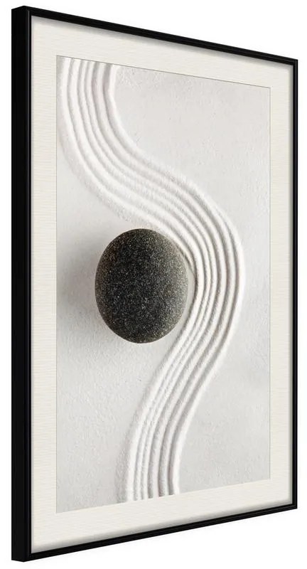 Poster  Zen Garden  Cornice Quadri Cornice nera con pass-partout, Larghezza x Altezza Home decor 20x30