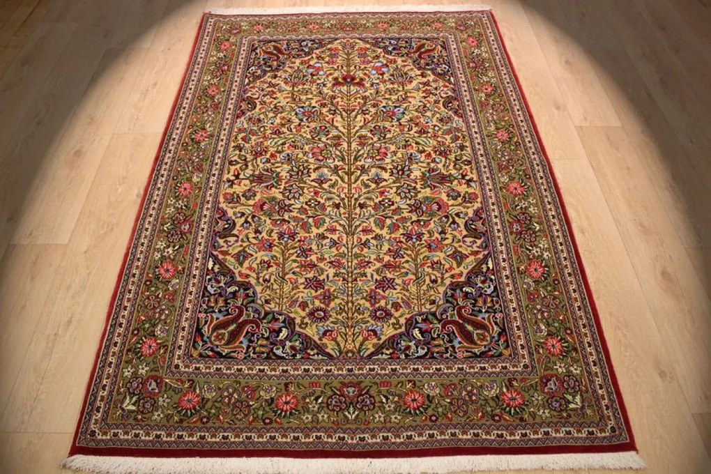 Ghom Tappeto persiano 220x150 (Iran) Annodato A Mano