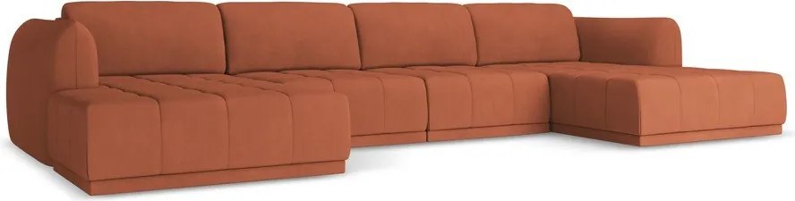 Divano angolare arancione Hoku – Makamii