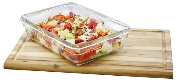 Tefal - Contenitore per alimenti 2 l MSEAL GLASS rosso/vetro