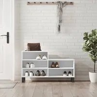 Scarpiera Bianco Lucido 102x36x60 cm in Legno Multistratocod mxl 78553