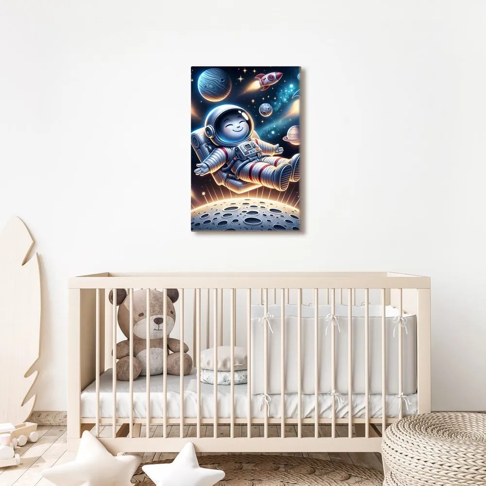 Quadro su tela – Astronauta felice nello spazio