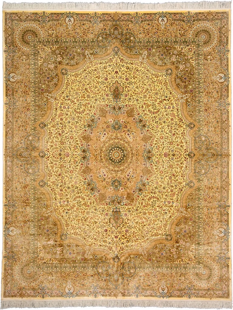 Hereke Tappeto orientale 250x310 Beige (Cina) Annodato A Mano
