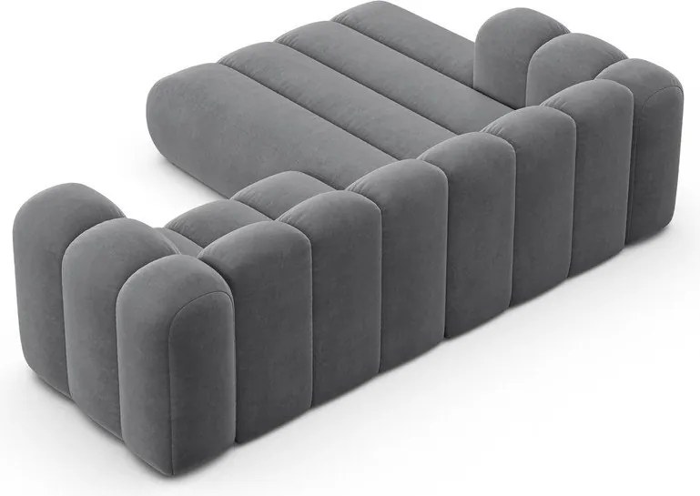 Divano angolare grigio ad angolo sinistro Lupine - Micadoni Home