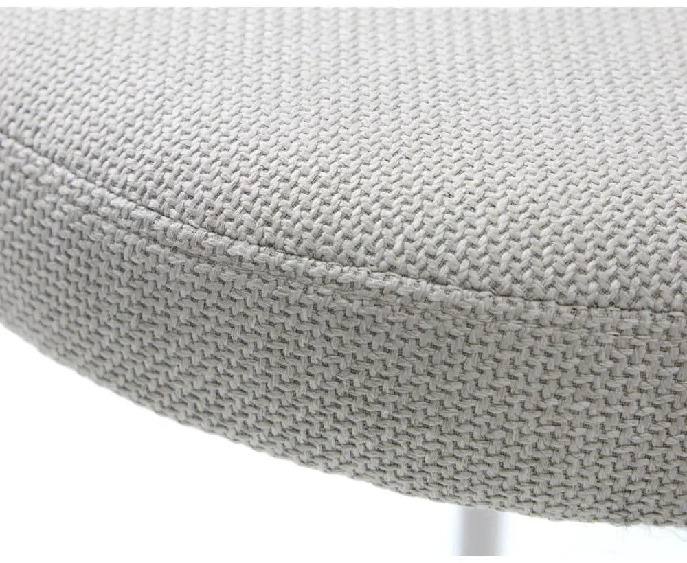 Sgabello color crema in metallo impilabile Pelican – Unique Furniture