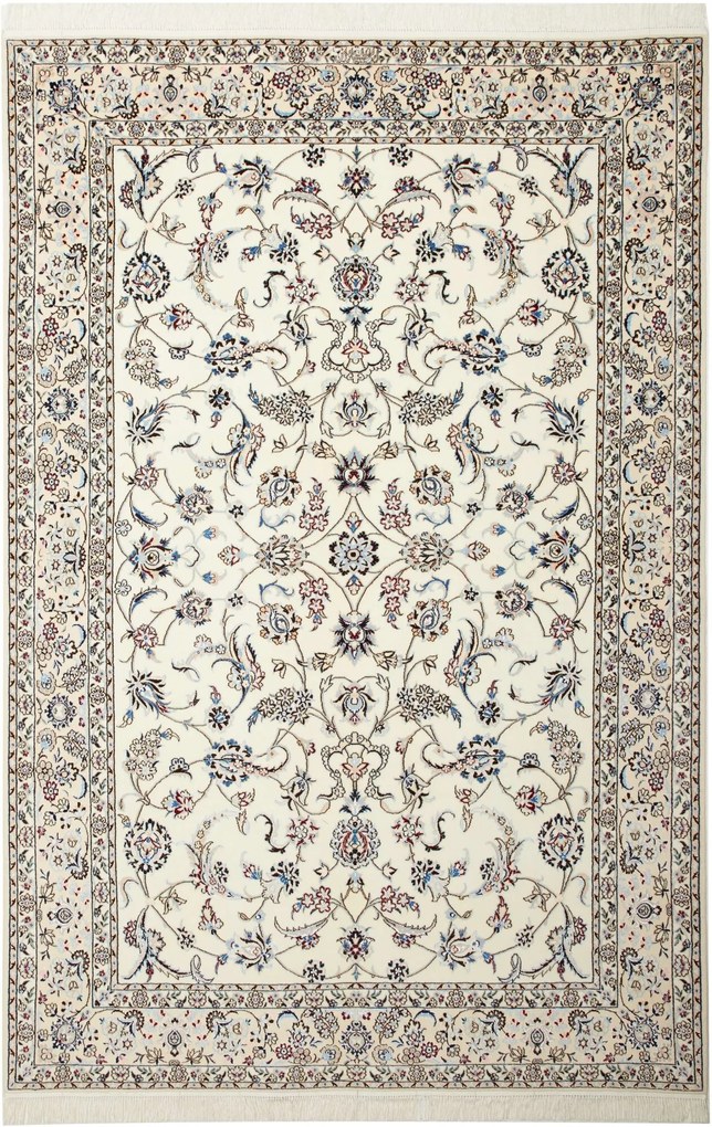 Nain Tappeto persiano 230 x 150 Beige (Iran) Annodato A Mano