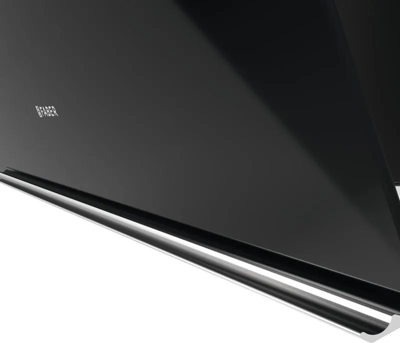 Cappa a parete GLAM LIGHT ZERO DRIP BK A80 FABER nero L 80 cm