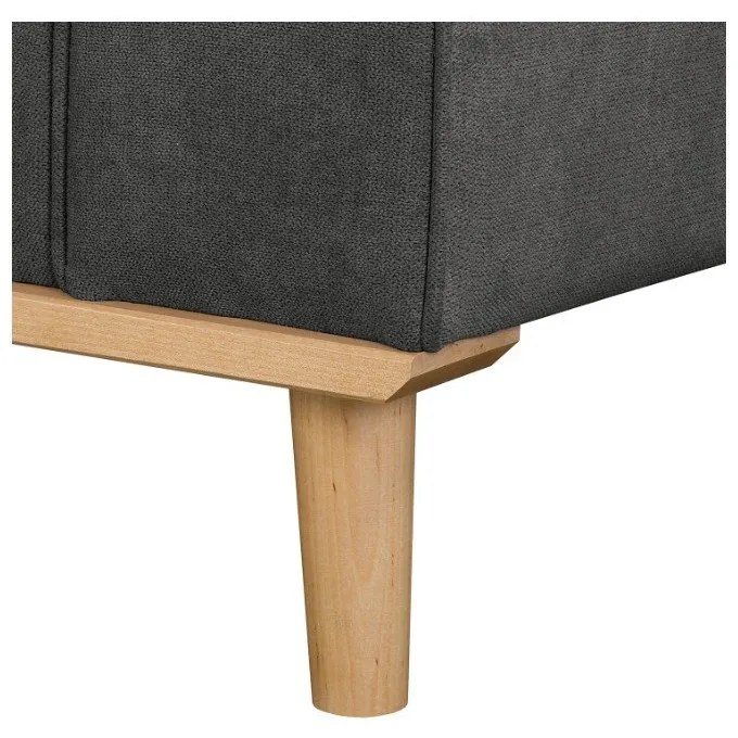 Divano grigio scuro 193 cm Beata - Ropez