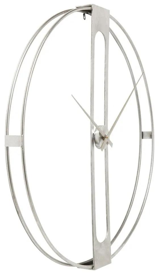 Orologio da parete in argento Clip, diametro 60 cm - Kare Design