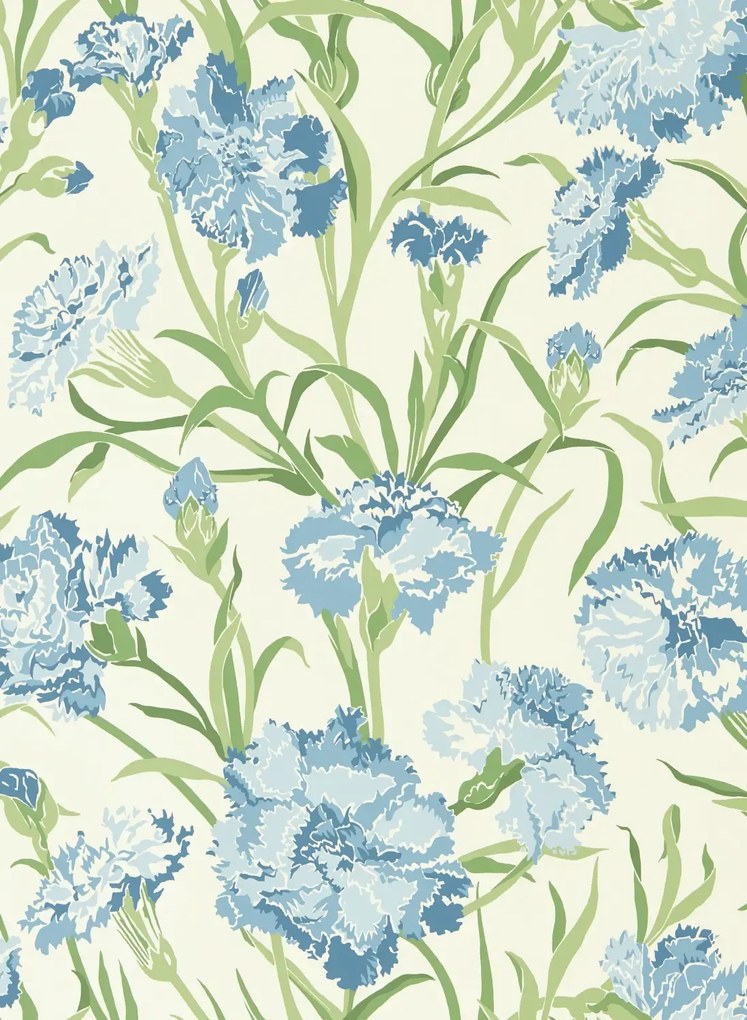 Harlequin Carta da parati Fleur de Joie - French Blue/ Succulent/ Soft Focus