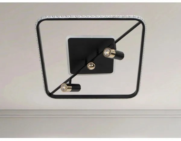 Plafoniera LED dimmerabile LED/70W/230V 3000-6500K nero +remote telecomando