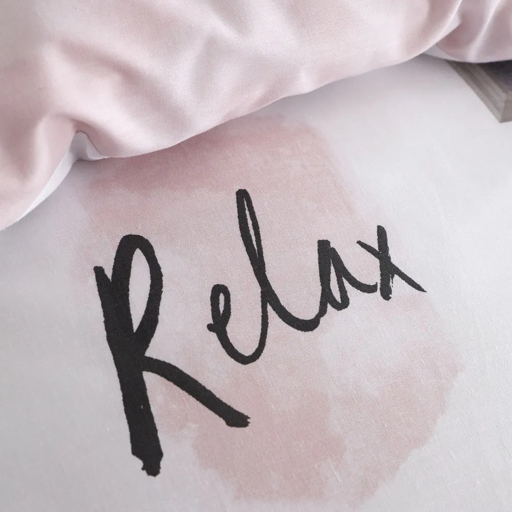 Set copripiumino e federa bianco e rosa per letto matrimoniale e per letto esteso 230x220 cm Sleep Dreams – Catherine Lansfield