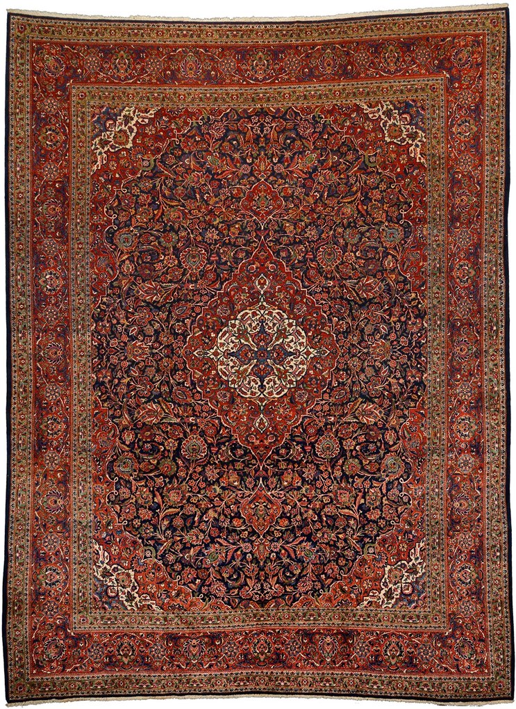 Kashan Tappeto persiano 310x410 Marrone (Iran) Annodato A Mano