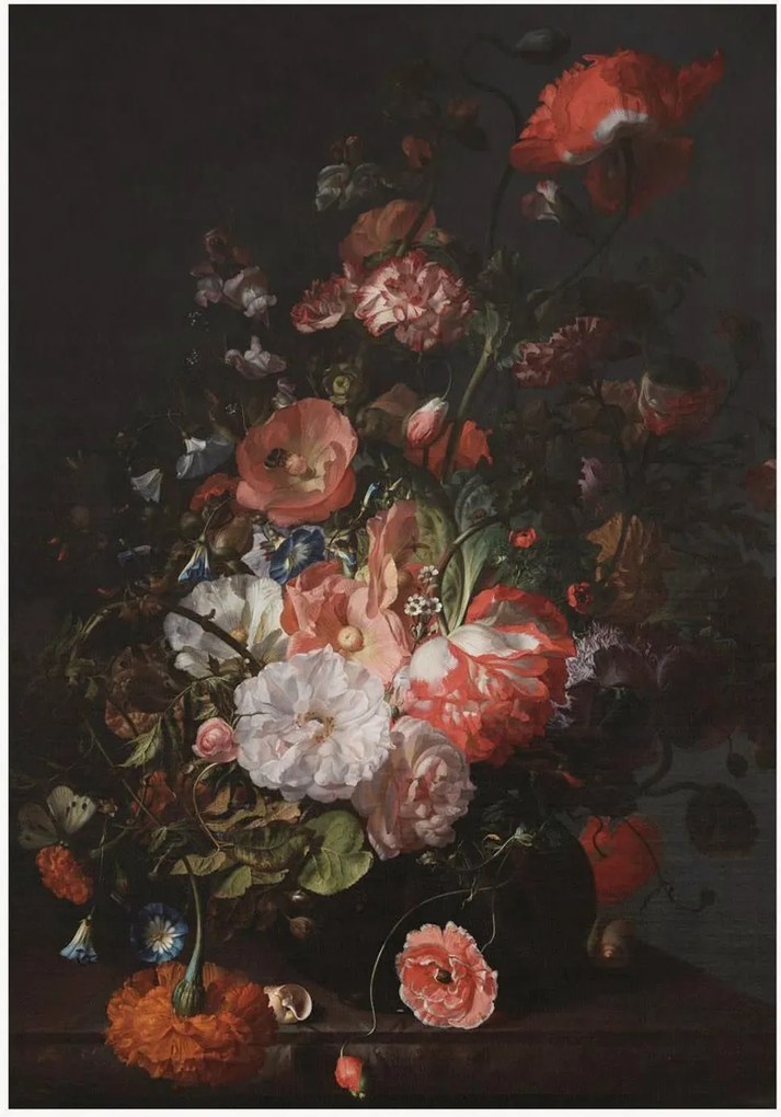 Carta da parati in tessuto non tessuto Golden Age Flowers
