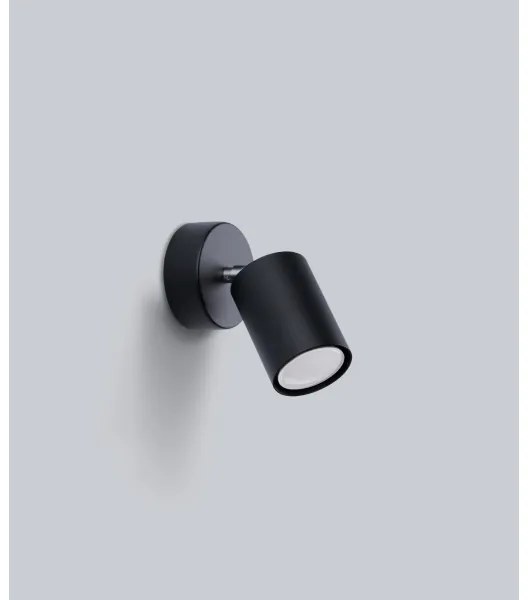 Sollux SL.1126 - Lampada da parete LEMMI 1xGU10/40W/230V nero