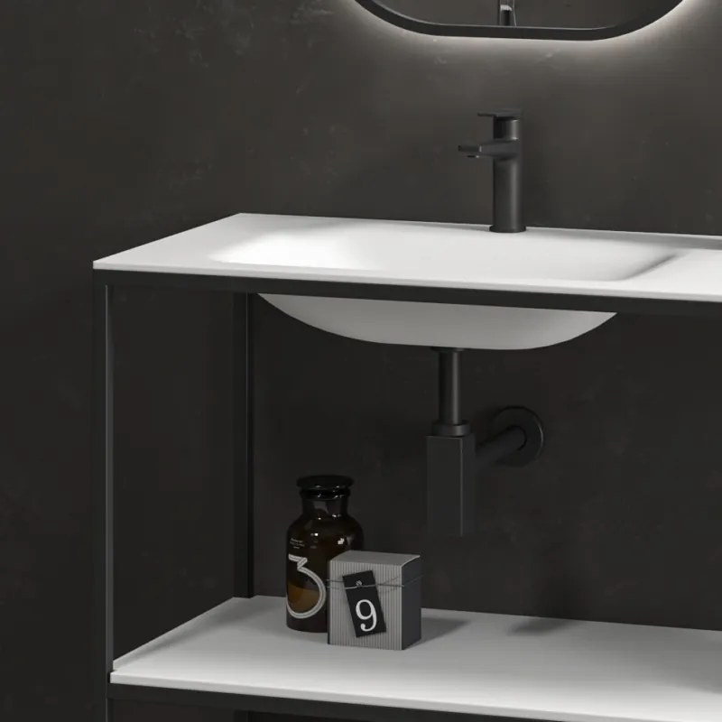 Mobile bagno metallico a terra 155 cm NET-155 - KAMALU