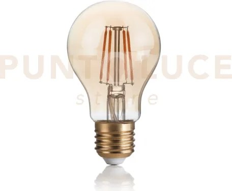 Lampadina attacco e27 in vetro goccia ambra 4 w 370 lm 2200 k ø 60 ...