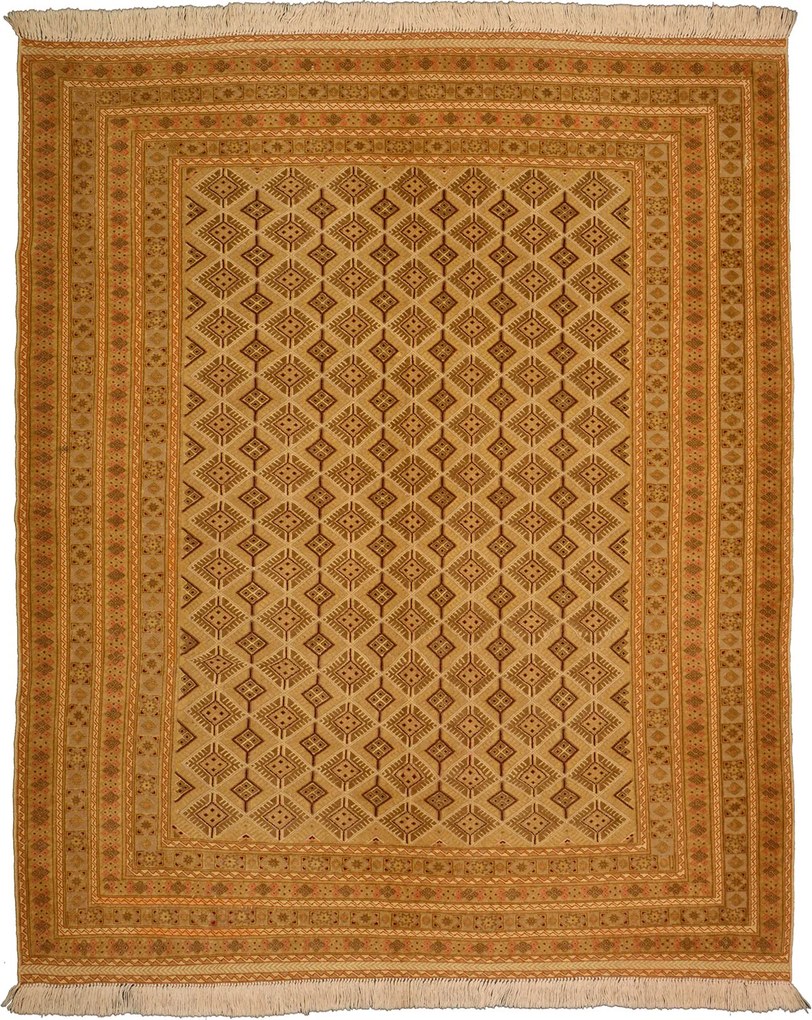 Kilim Tappeto orientale 190x230 Beige (Afghanistan) Tessuto A Mano