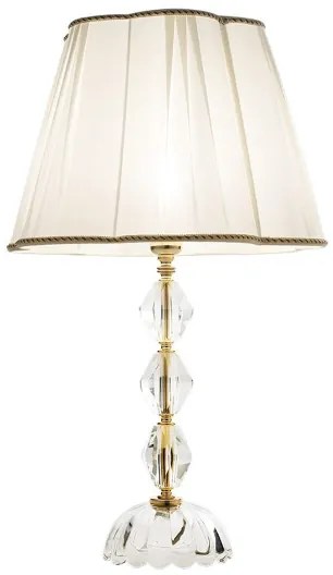 Lampada da tavolo 1 luce E27 - cristallo e vetro BRIGIDA 40x66 cm