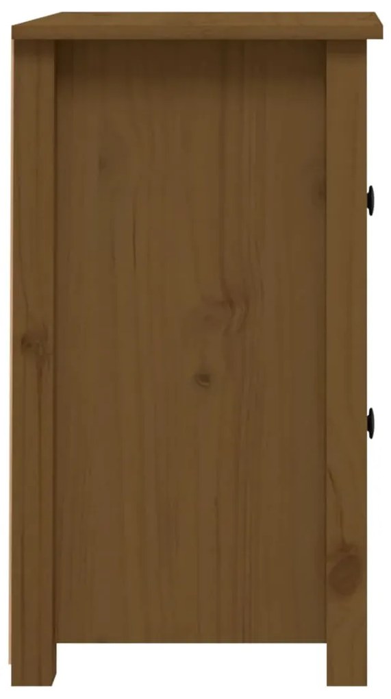 Comodino miele 40x35x61,5 cm in legno massello di pino