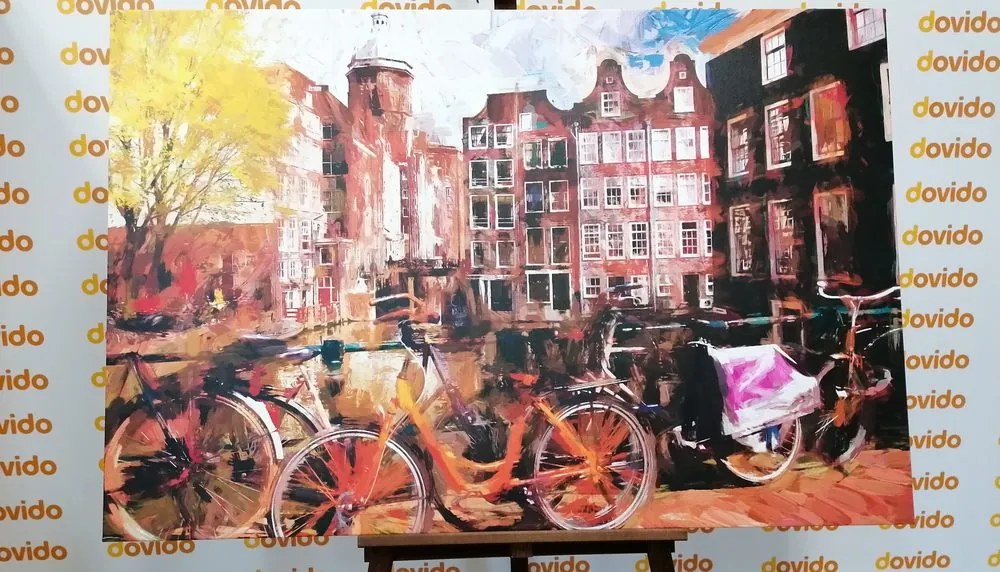 Stampa su tela – Amsterdam disegnata