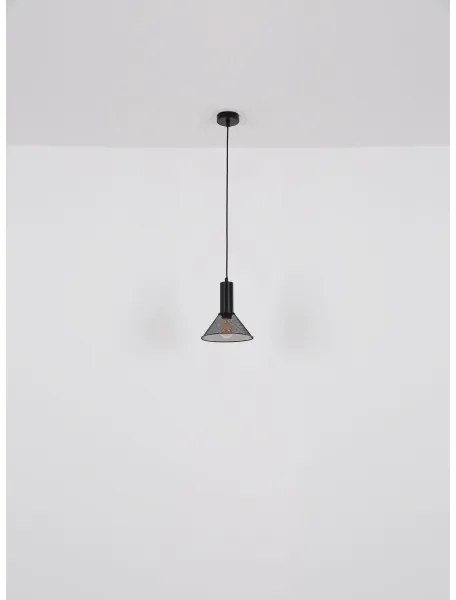 Globo 15648H1 - Lampadario a sospensione con filo JEDD 1xE27/60W/230V nero
