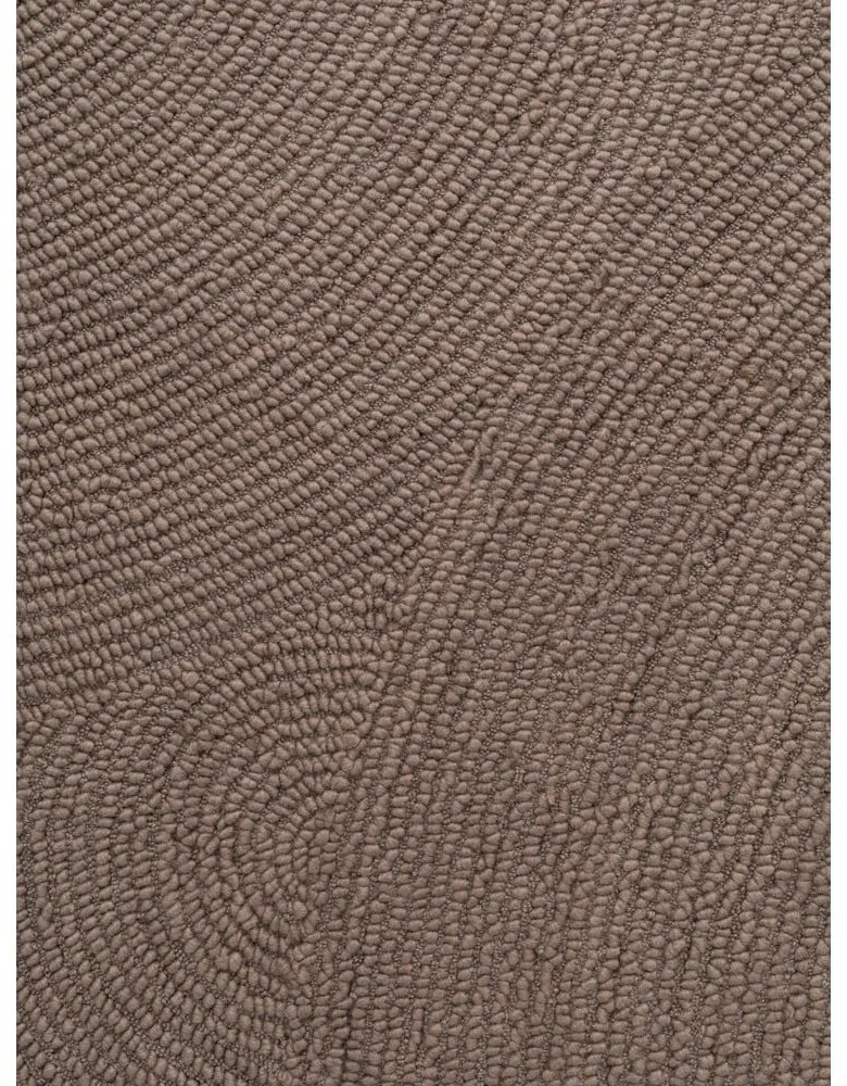 Tappeto rotondo grigio tortora in lana tessuto a mano ø 200 cm Eleni Taupe – Hanse Home