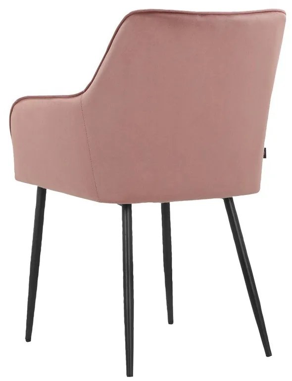 Set di sedie da pranzo rosa chiaro in imbottito 2 pz Elvira – Støraa