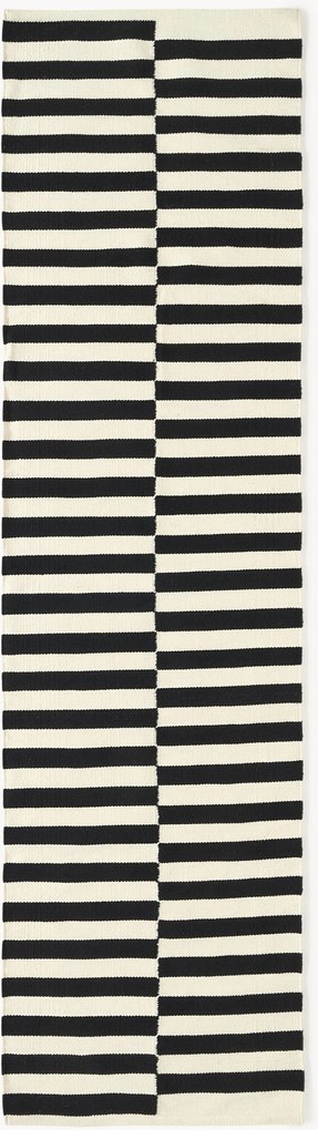 Passatoia kilim a righe tessuta a mano Donna