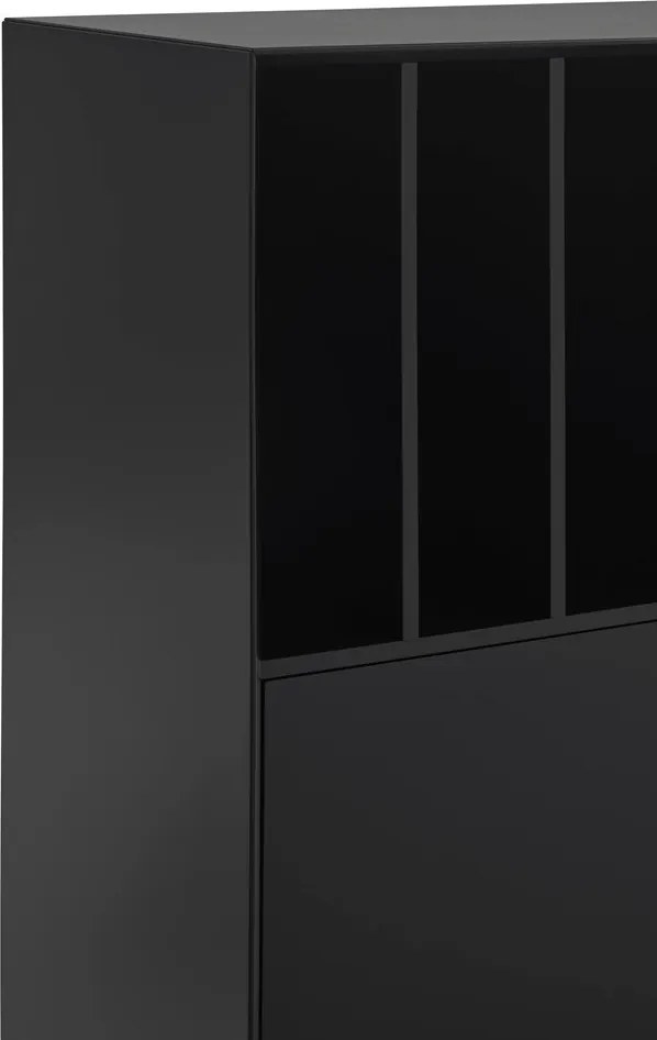 Armadietto nero 120x140x45 cm Platt – Teulat