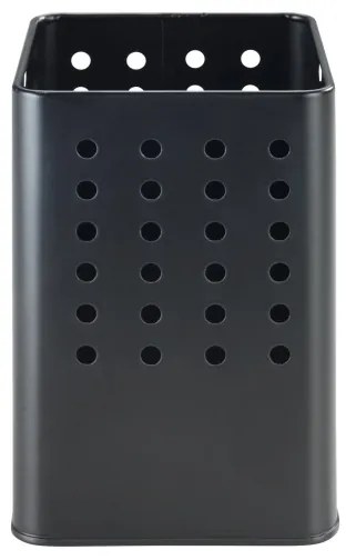 WENKO 54017100 - Portaposate SILIO 11,5 x 16,5 cm nero