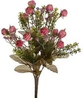 Set 3 Bouquet Artificiali Mini Rose Boccio 34 cm