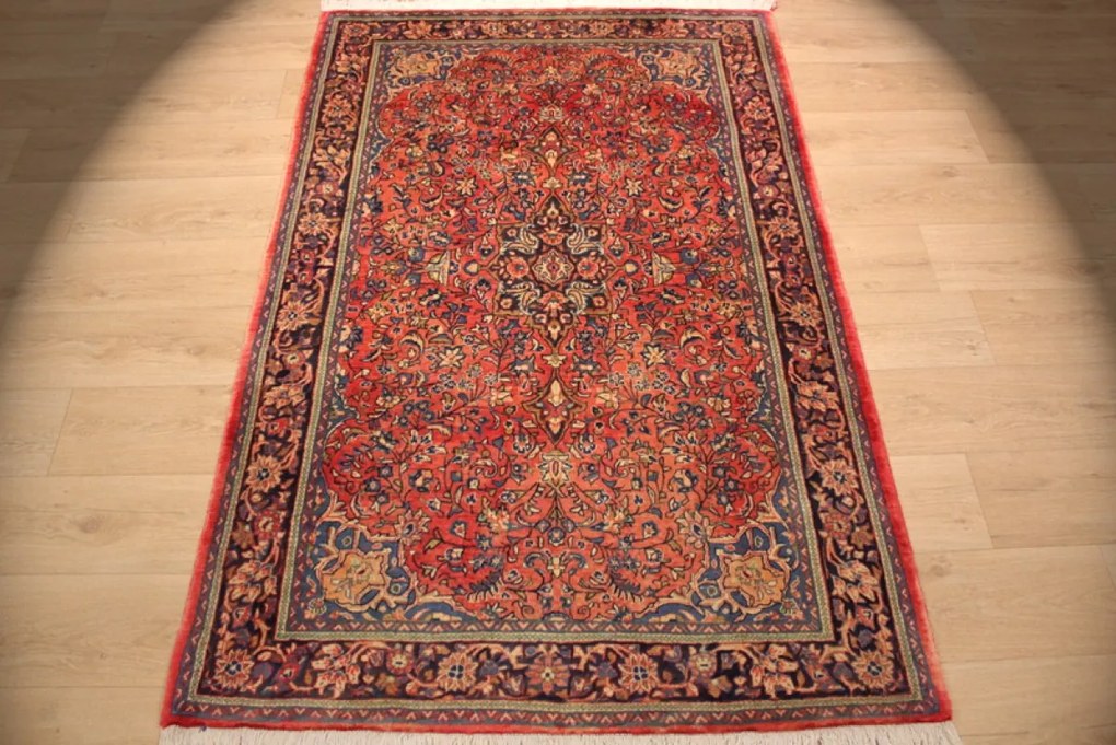Sarouk Tappeto 130 x 200 (Iran) Annodato A Mano