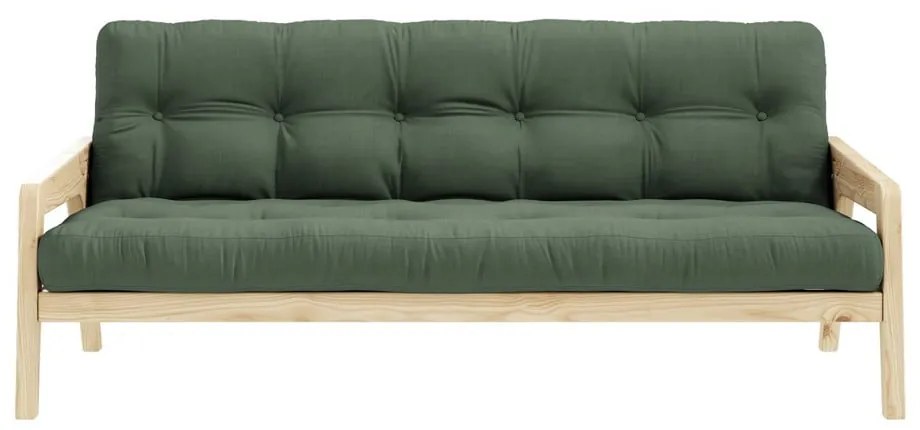 Divano letto verde 204 cm Grab - Karup Design