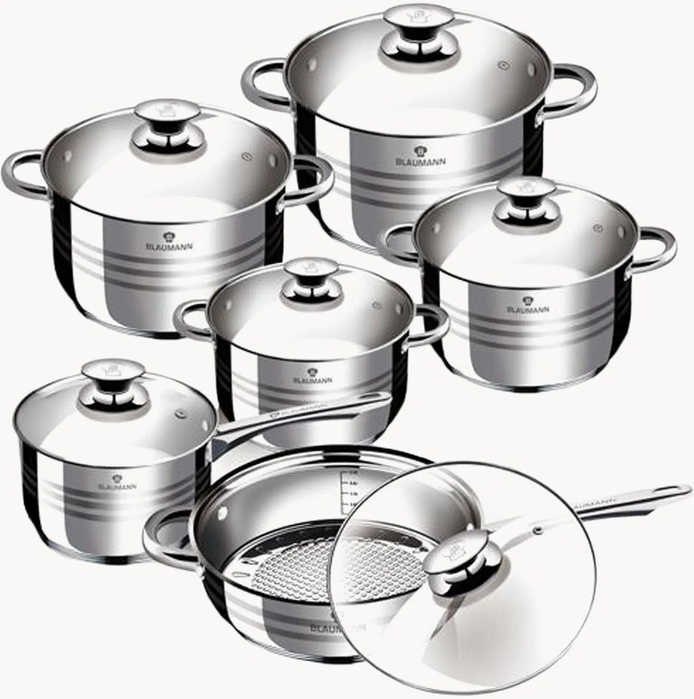 Batteria di pentole Gourmet Line, set da 12