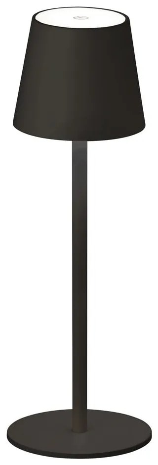 Lampada da tavolo dimmerabile a LED nera con sensore di movimento e paralume in metallo (altezza 38 cm) Tropea - Fischer &amp; Honsel