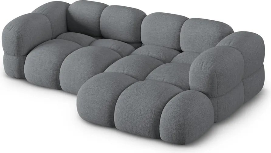 Divano angolare grigio (con penisola a destra/con chaise lounge) Loretto – Cosmopolitan Design