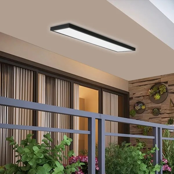 Brilagi- Plafoniera LED da bagno FRAME LED/50W/230V 120x30 cm IP44 nero