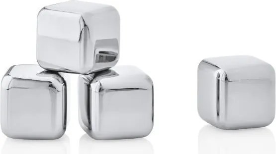 Set di cubetti refrigeranti in acciaio inox 4 pz Lounge – Blomus