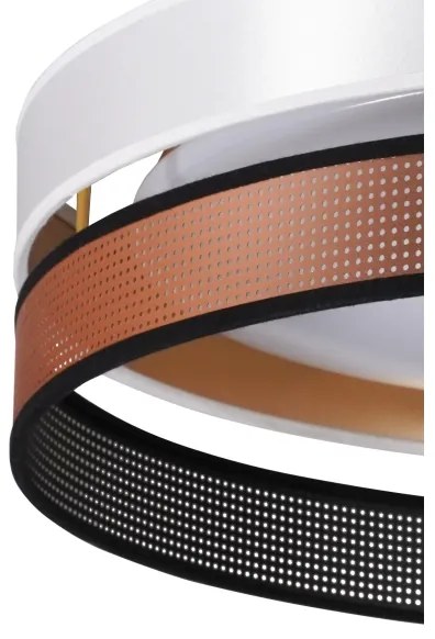 Duolla- Plafoniera LED ROLLER DUO SHINY LED/24W/230V diametro 45 cm bianco/rame