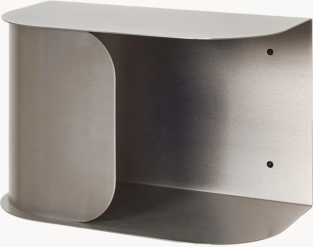 Comodino da parete in acciaio inox Brushy