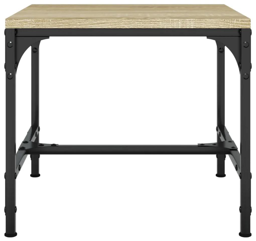 Tavolino rovere sonoma 40x40x35 cm in legno multistrato