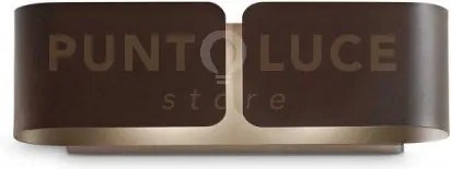 Lampada da parete clip ap2 small coffee