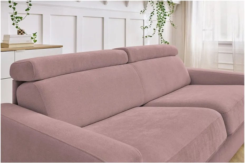 Divano rosa allungabile 195 cm Monaco – Bobochic Paris