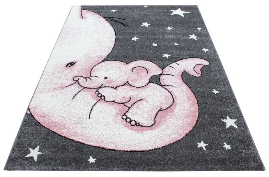 Tappeto per bambini rosa-grigio 80x150 cm Kids - Ayyildiz Carpets